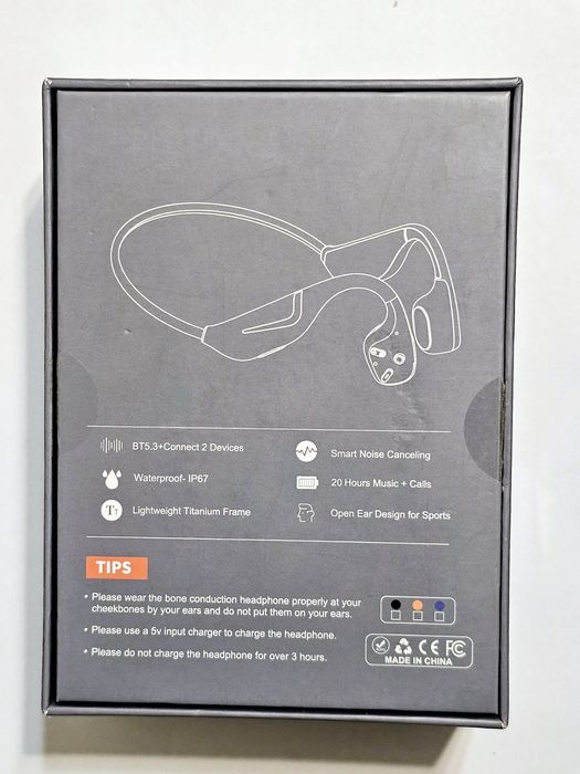 Спортивні навушники Bone Conduction DV68 з RGB