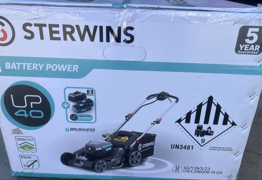 NOWA ! Kosiarka akumulatorowa Sterwins 40V 2x5 Ah