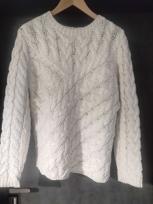 Gruby ażurowy sweter H&M rozmiar M