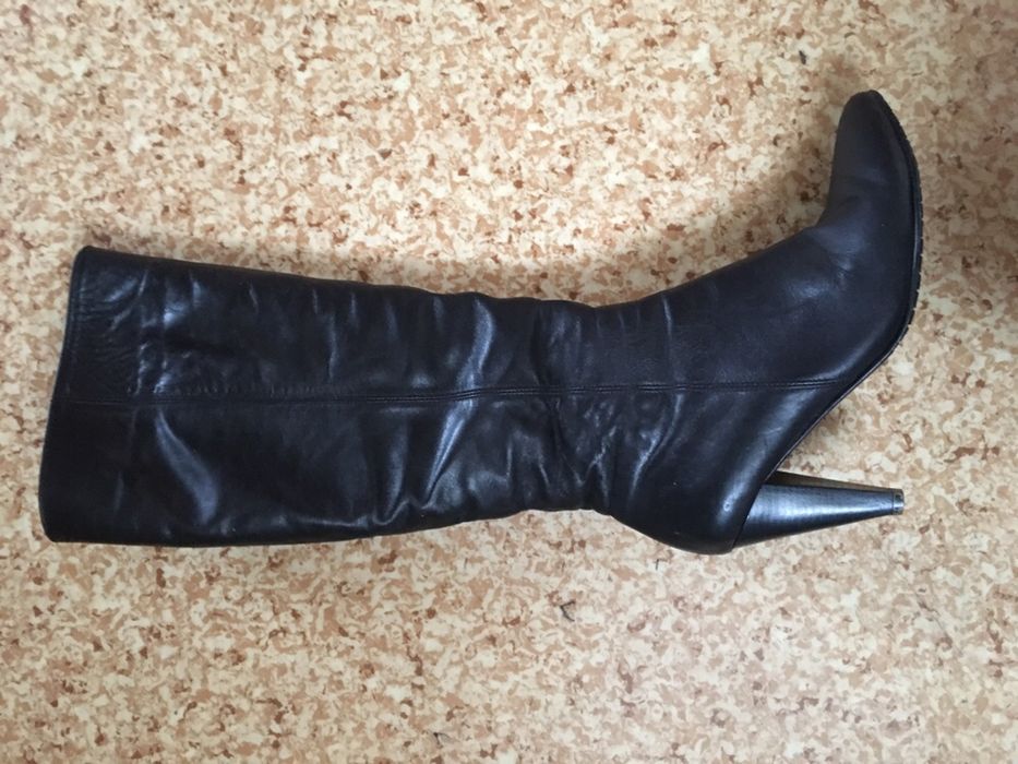 Кожаные зимние сапоги 38 р