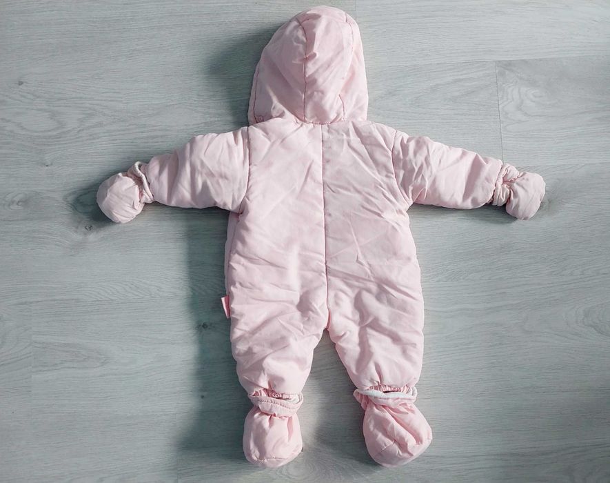 56 kombinezon różowy dziewczęcy niemowlę noworodek
