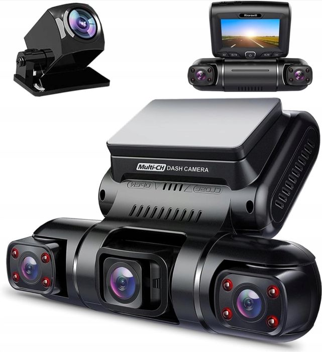 Kamerka samochodowa Rhorawill 4 Obiektywowy Wideorejestrator