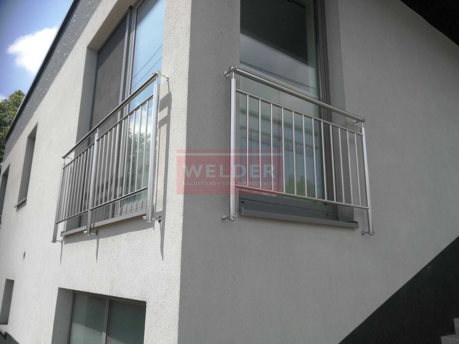 Balustrada harfa Portfenetr barierka Balkon nierdzewna schody