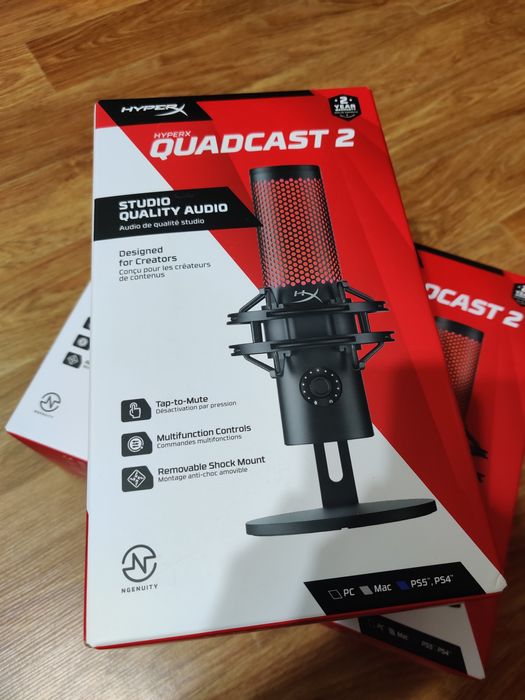 HyperX Quadcast 2 Микрофон Новый Запечатанный Оригинал