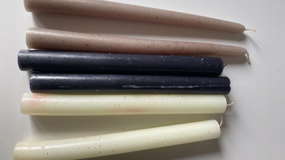 Świeczki długie do świecznika