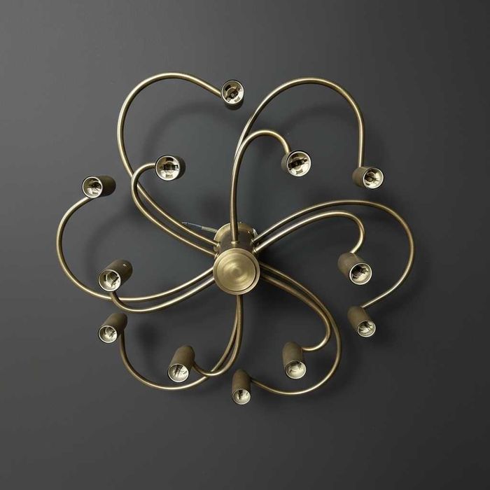 Vintage lampa sufitowa żyrandol Leola Niemcy lata 70 Helestra Leuchten