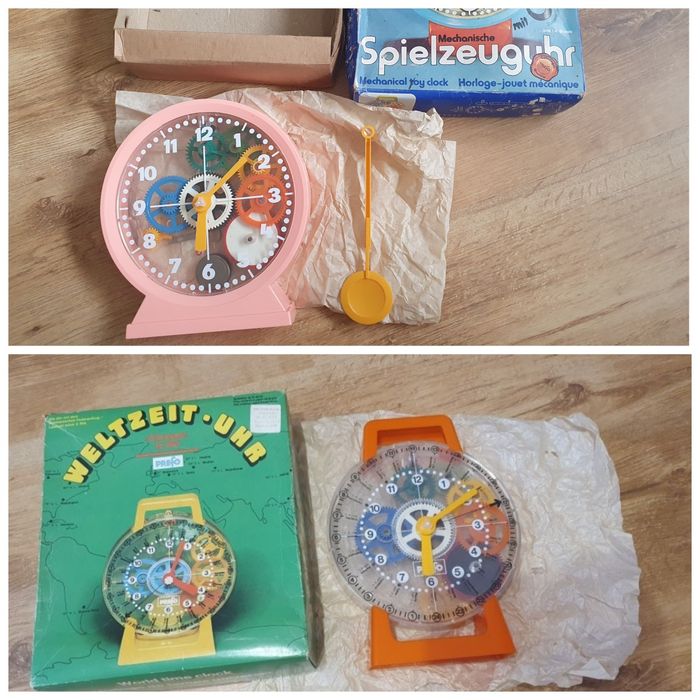 Игрушка СССР ГДР GDR Конструктор СССР Детские заводные часы НОВЫЕ !