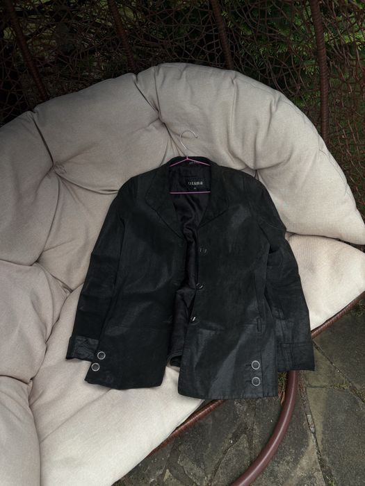 Женский кожаный пиджак, L-XL, жіночий піджак, куртка натуральна шкіра