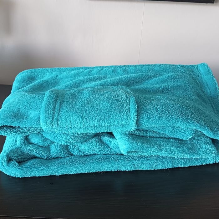 Szlafrok dziecięcy turkusowy  128cm