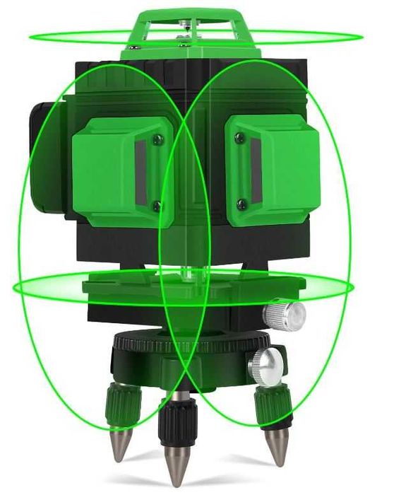 Laser 4x360 zielona linia