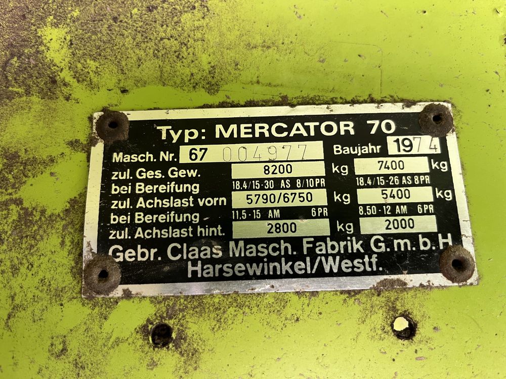 Kombajn claas mercator 70