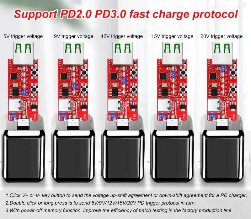 Триггер PD P30 5V 9V 12V 15V 20V PD2.0 PD3.0 Trigger Тригеры Гарантия!