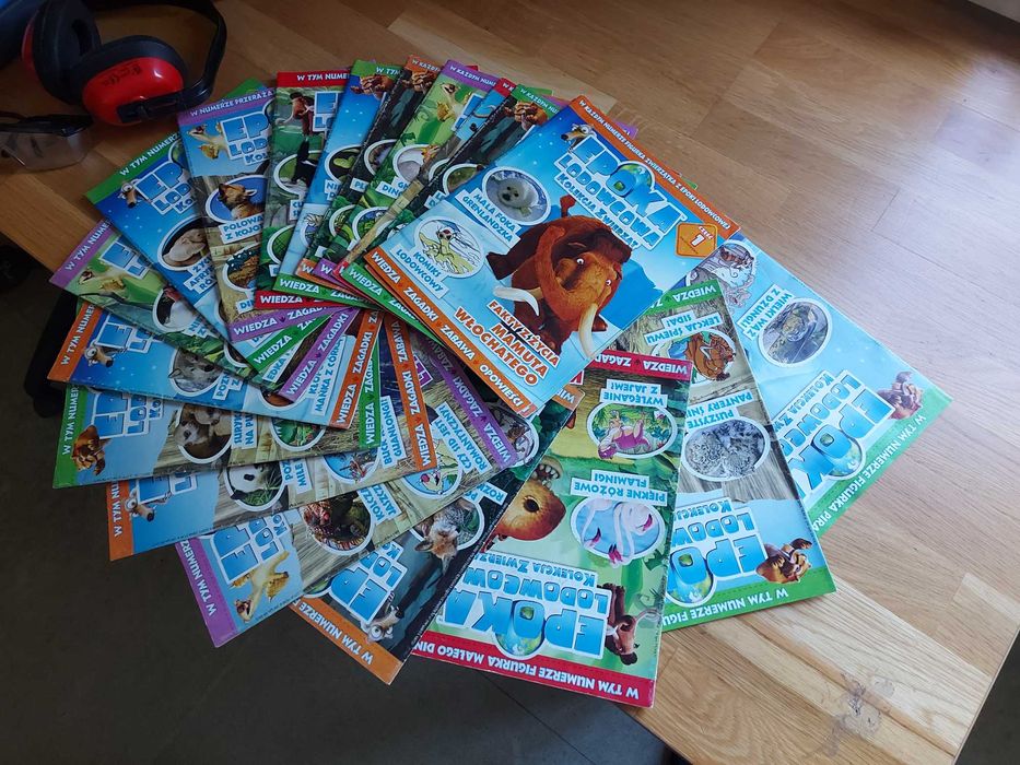 Numery serii epoki lodowcowej kolekcji zwierząt