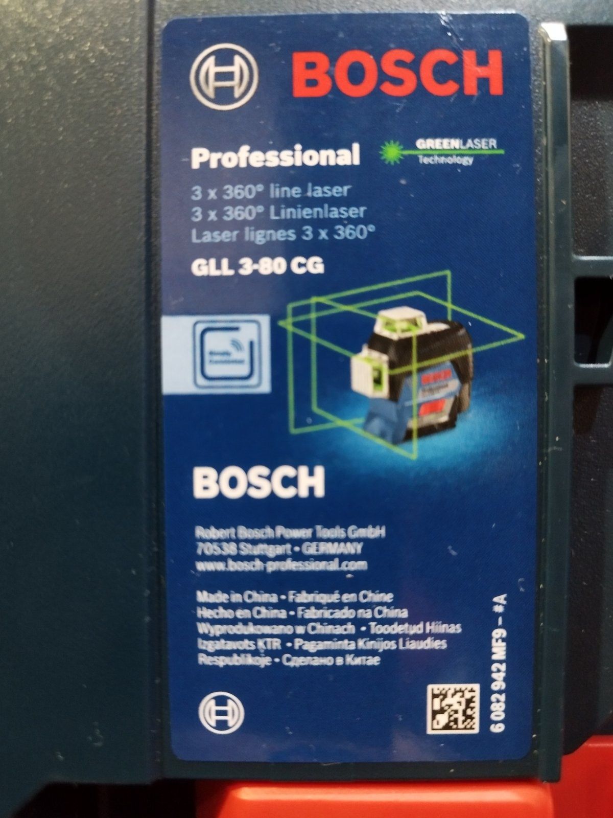 Лінійний лазерний нівелір BOSCH GLL 3-80 CG