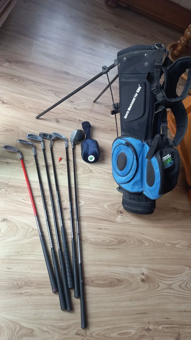 Kije, torba zestaw do gry w golfa Sports Wustrated For Kids