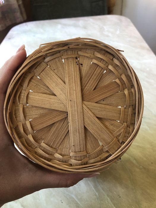 Кошик для букета квітів корзинка плетена натуральна