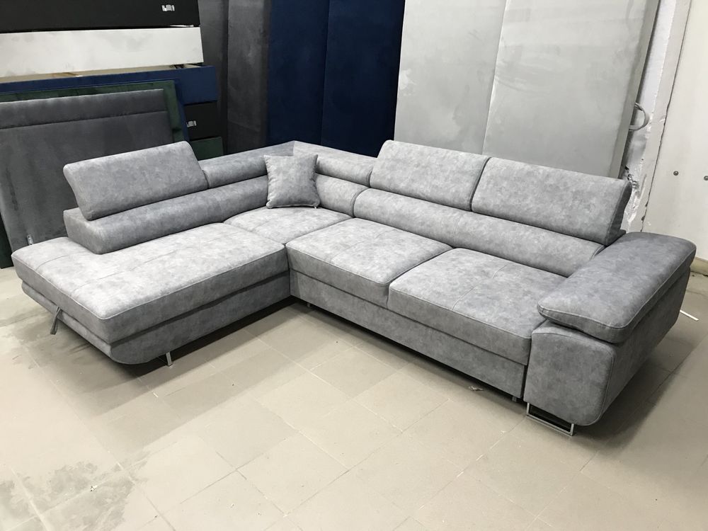 Narożnik z funkcją spania tkaniny do wyboru  plus darmowa dostawa