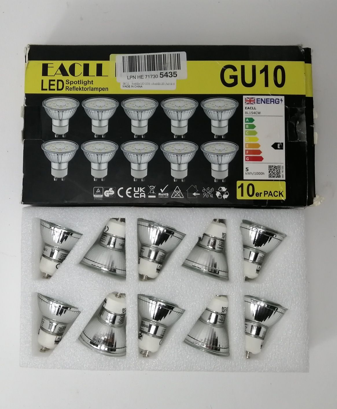 Żarówka LED EACLL GU10, 5w