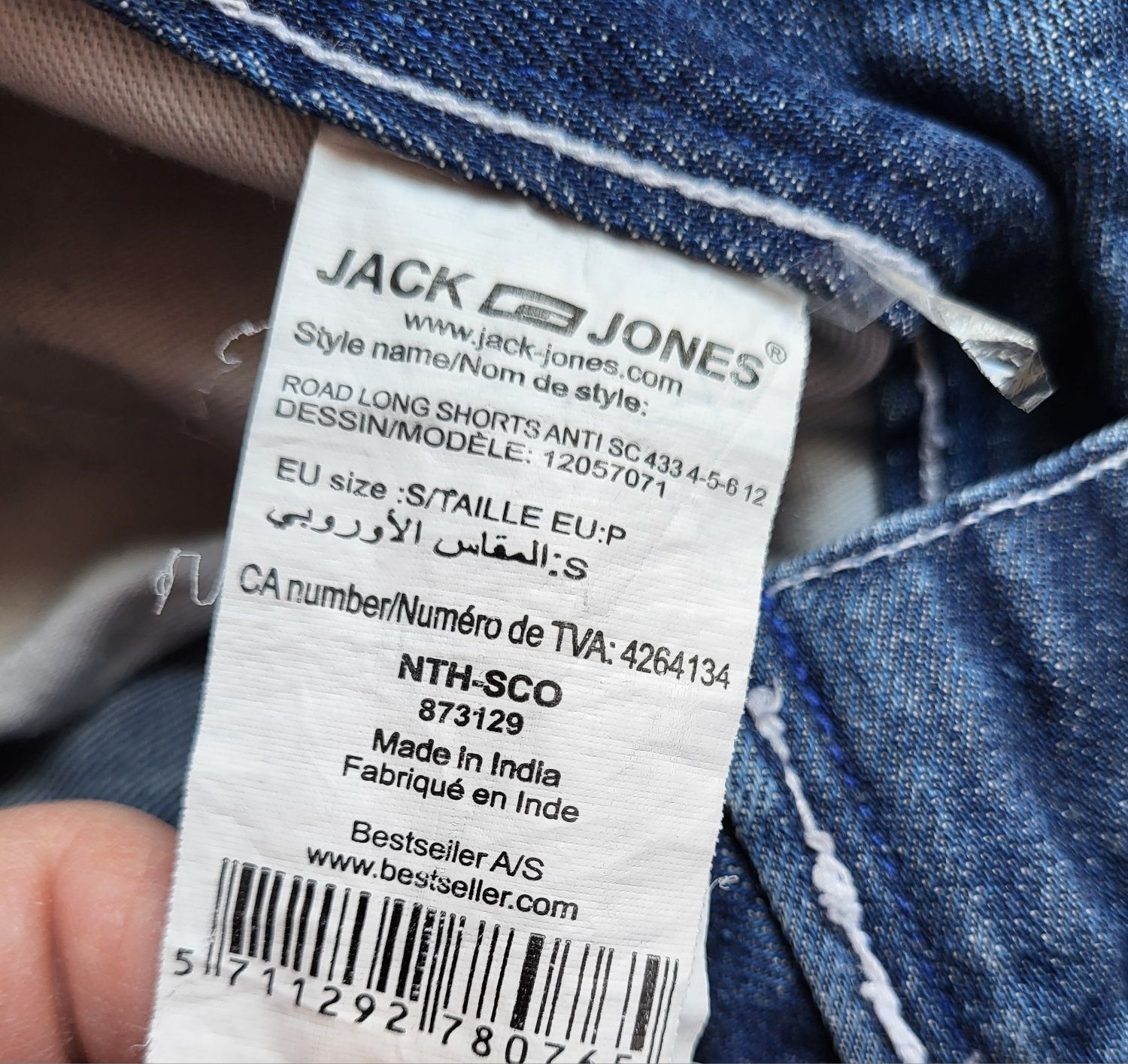 szorty jeansowe, krótkie spodenki z przetarciami Jack & Jones S/36