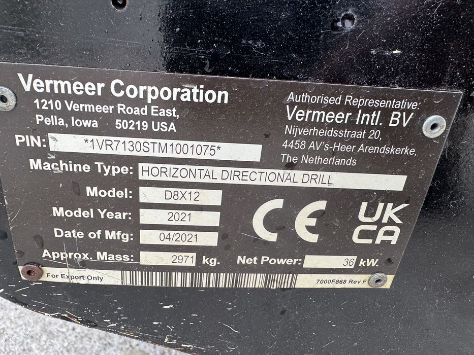 Wiertnica Vermeer d8x12 Ditch witch