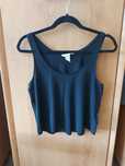 Crop top czarny H&M