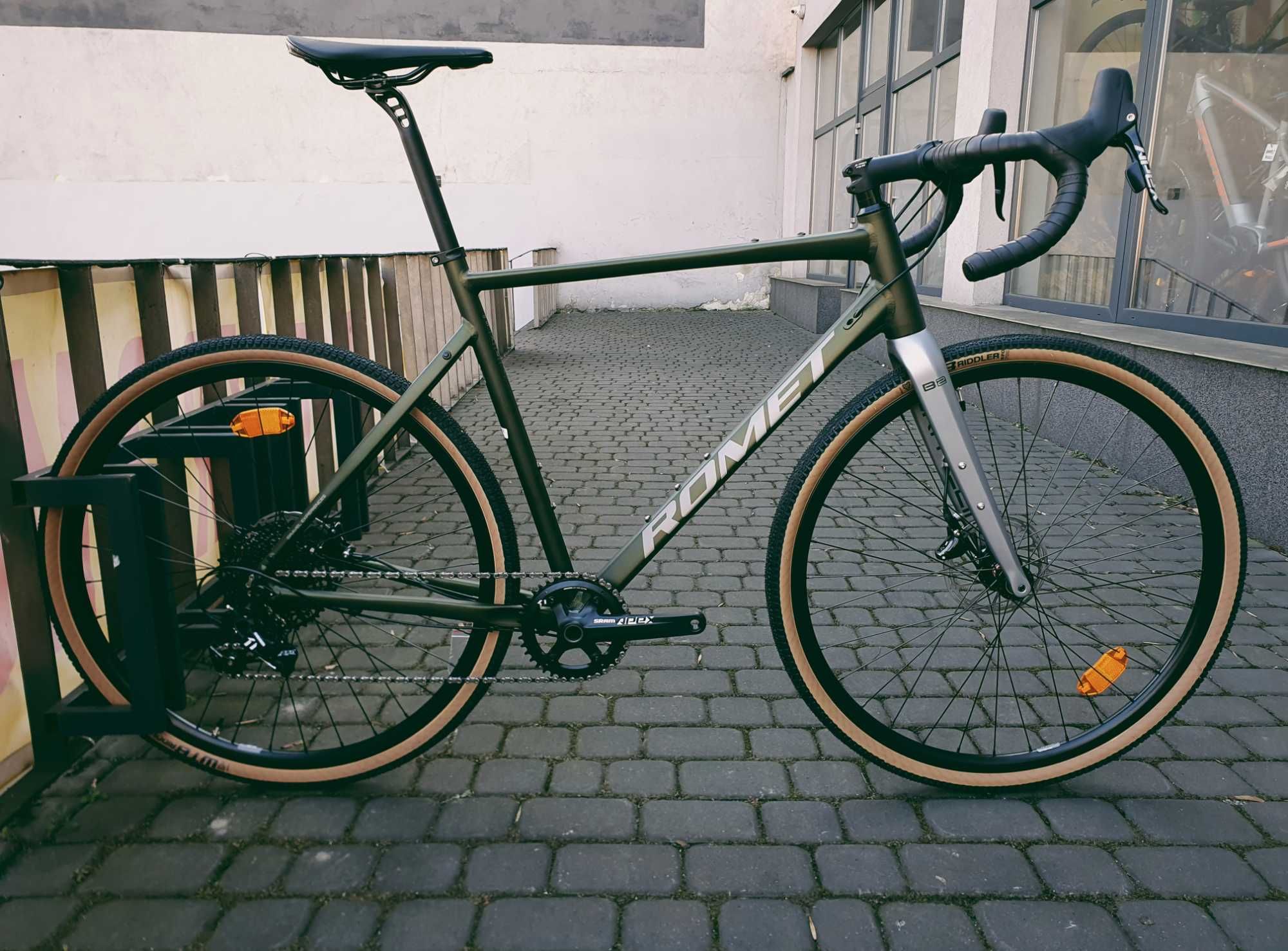 Romet Boreas 2, zielono-grafitowy, rozm. 52, 54, gravel, sram apex