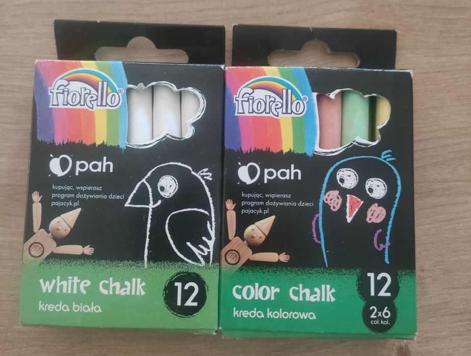 Kreda biała i kolorowa
