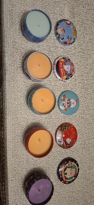 Świeczki świąteczne sojowe, zapachowe