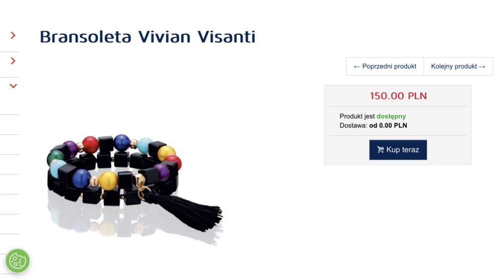 Śliczny komplet eleganckich bransoletek Vivian Visanti