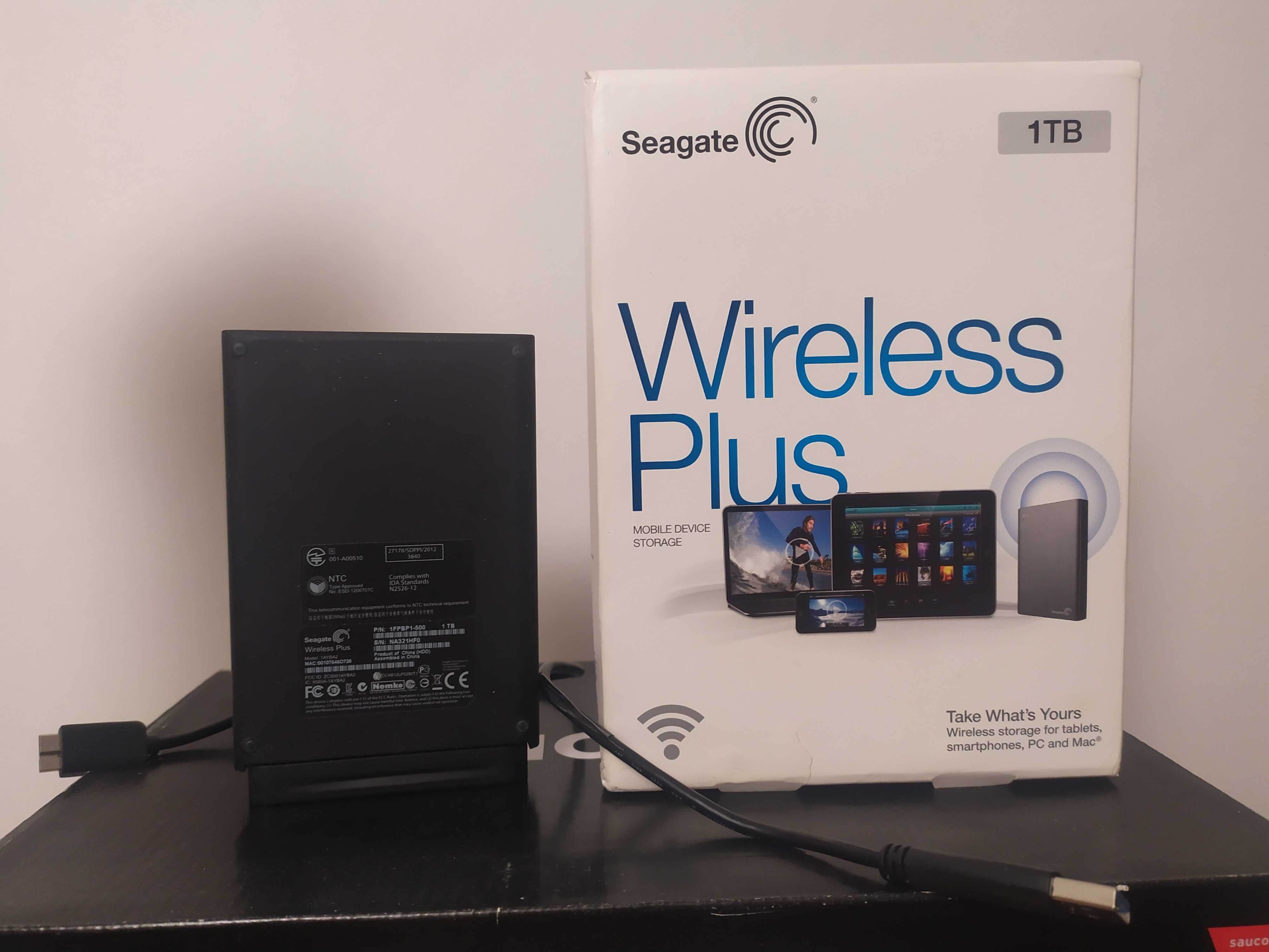 HDD Seagate Wireless Plus 1Tb Wi-Fi беспроводной жёсткий диск