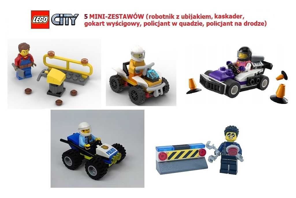 LEGO CITY - pakiet 5 mini-zestawów - NOWE