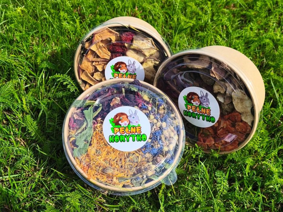 Lunchbox 3 x dla gryzoni, królików, świnki morskiej, szynszyla, chomik