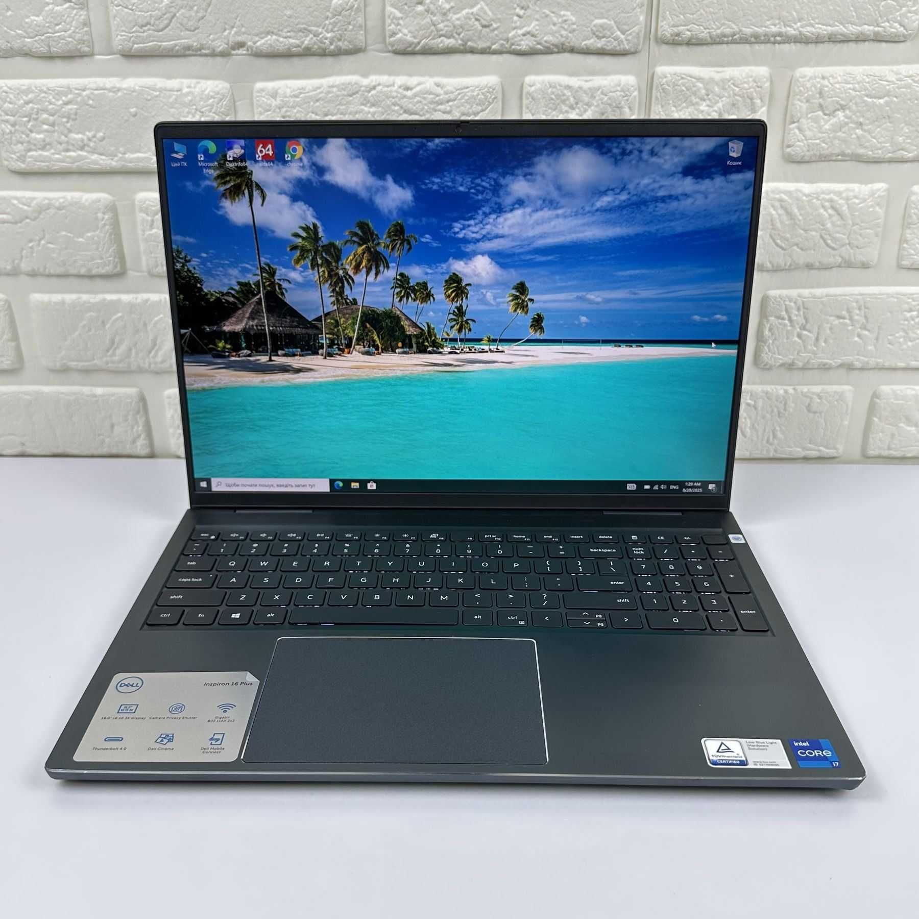 Ігровий ноутбук Dell 16" / i7-11800H / 8gb DDR4 / SSD 512 / UHD 3K IPS