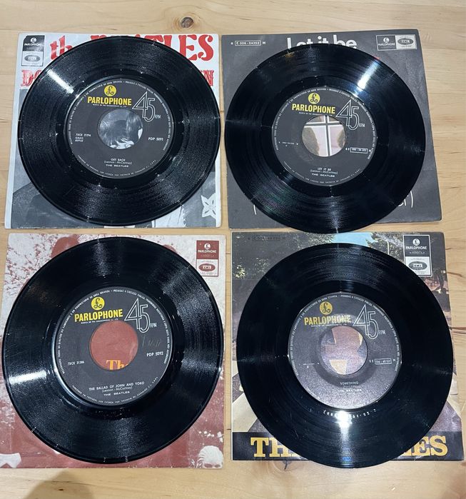 The Beatles - 4 singles vinil 45rpm