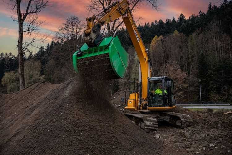 Łyżka przesiewająca sortująca do ziemi przesiewacz SEM2000 12T - 16T