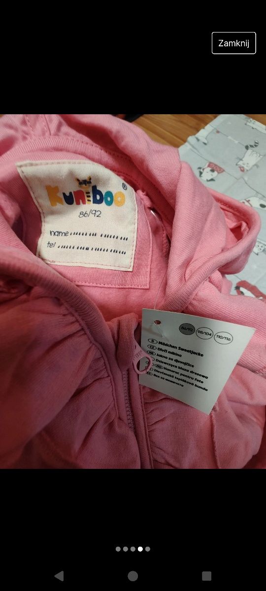 Bluza dla dziewczynki, rozmiar 86 -92