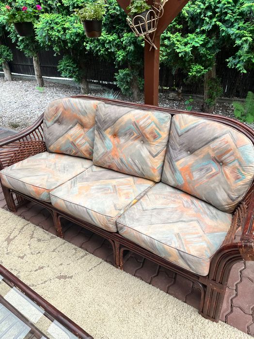 Komplet ratanowy do ogrodu