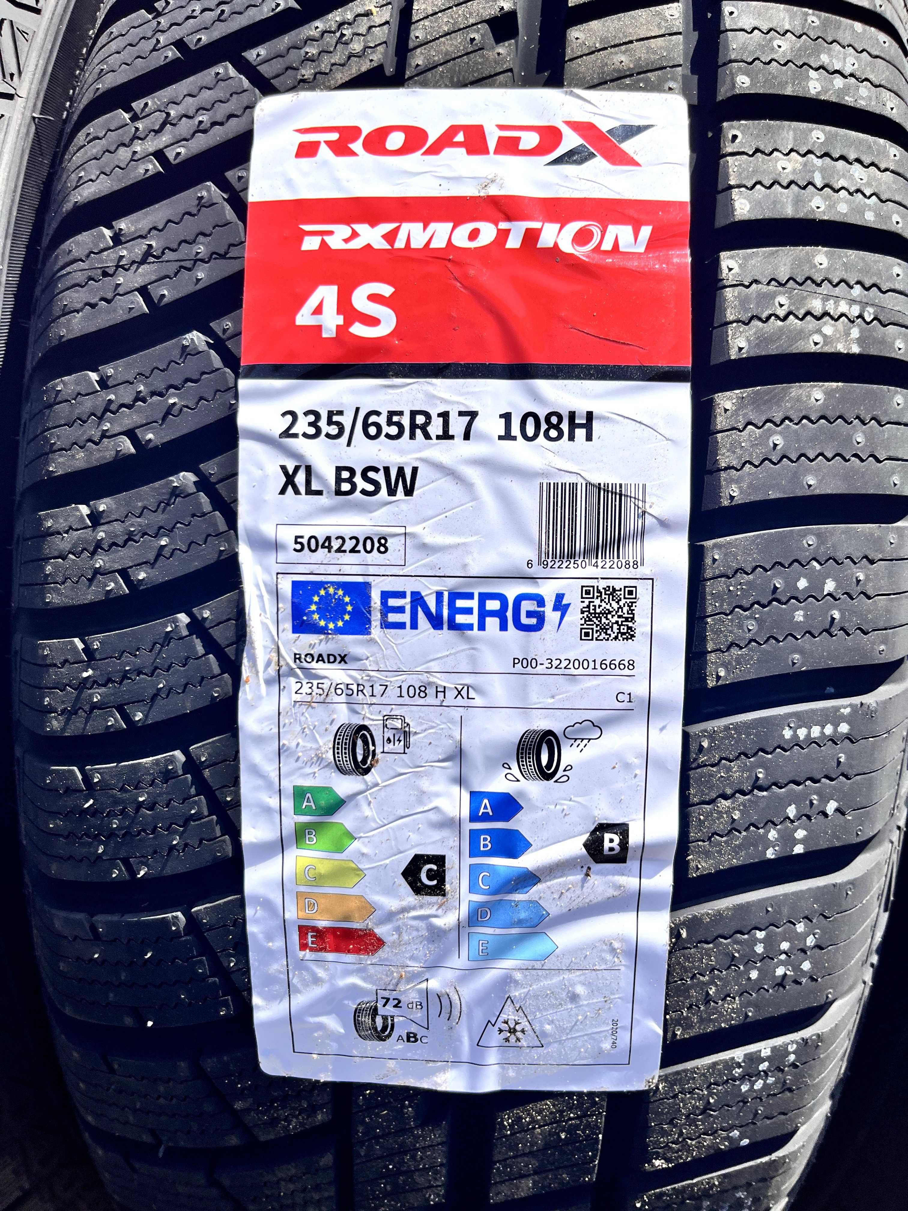 Okazja opony całoroczne 235/65R17 108H XL RoadX RxMotion 4S NOWY MODEL