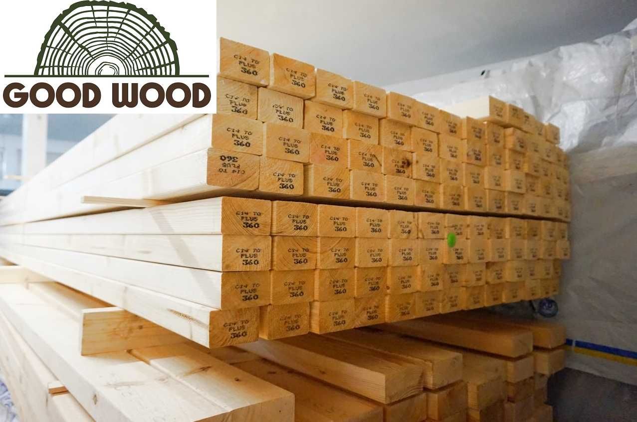 Drewno konstrukcyjne C24 strugane, kantówki, belki KVH i BSH SZWEDZKIE