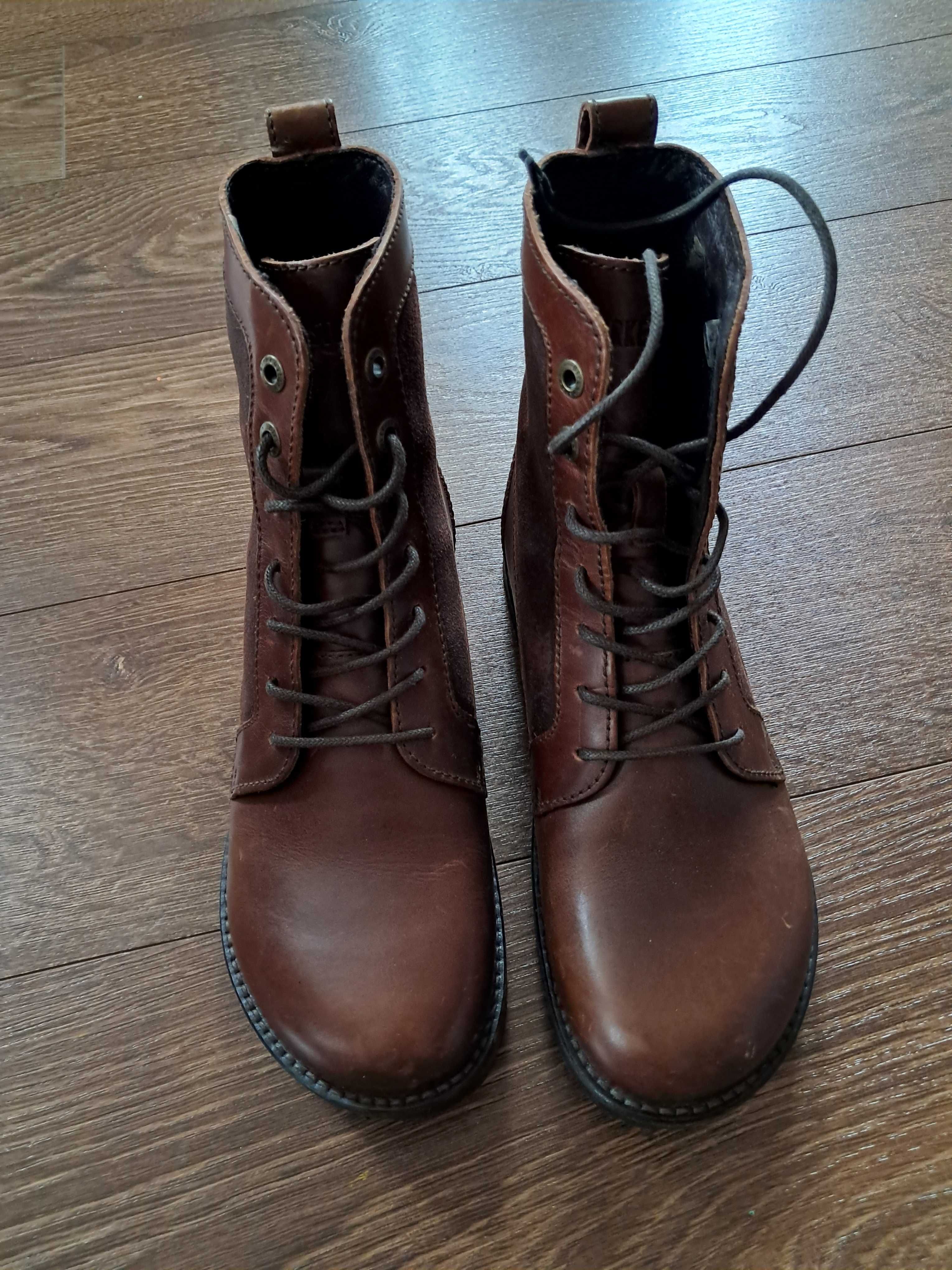 Botki Birkenstock rozmiar 37,brązowe
