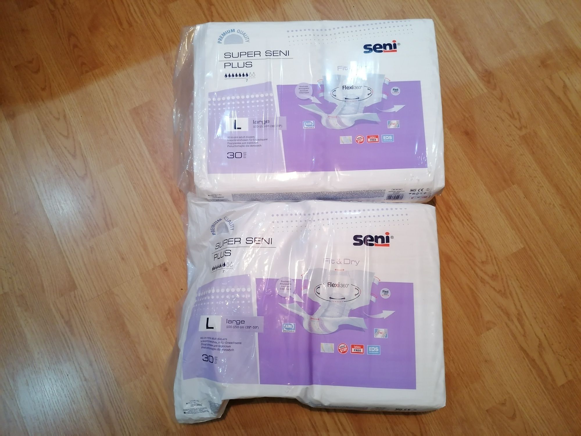 Pieluchomajtki seni superplus rozmiar L 100-150cm  50szt