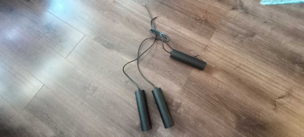 lampy wiszące   czarne 3 szt