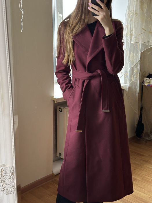 Брендове пальто ted baker оригінал жіноче міді вовна качемір шерстяне