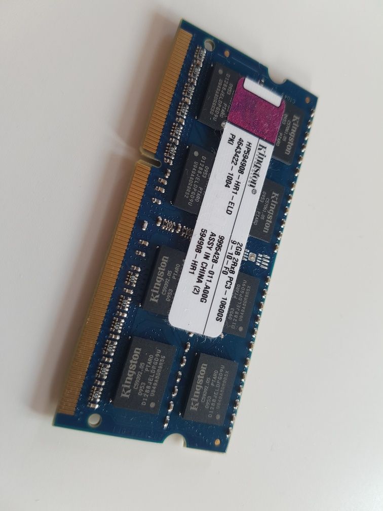 Pamięć Kingston 2GB PC3-10600 DDR3-1333MHz CL9