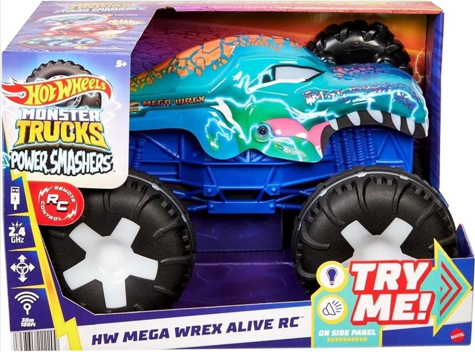 Hot Wheels RC Monster Trucks Mega-Wrex Alive JBD90 zdalnie sterowany