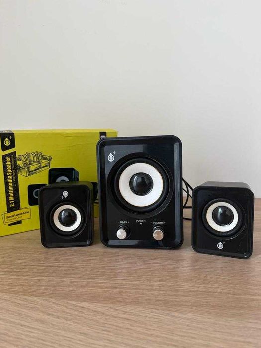 Colunas Home Cinema USB BS200 (Baixo Ajustável)