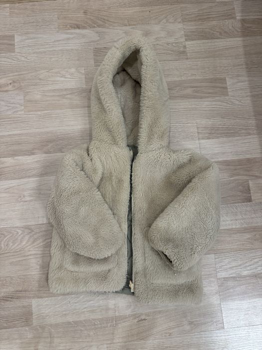 Куртка Zara, шерпа, тедді, двостороння курточка