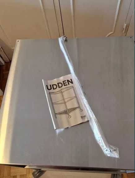 Carrinho/Ilha de cozinha metálico em inox - UDDEN Ikea