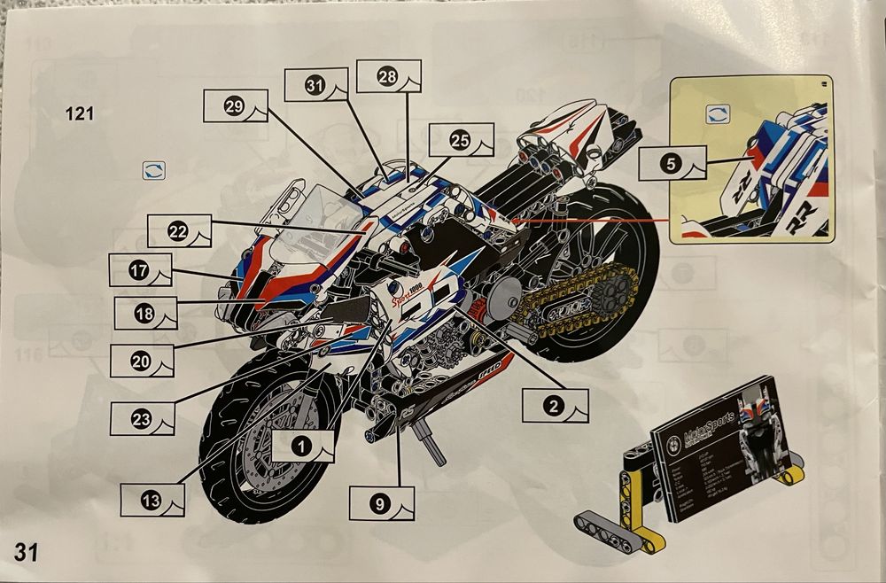 Klocki Motocykl BMW 2808pcs 14+