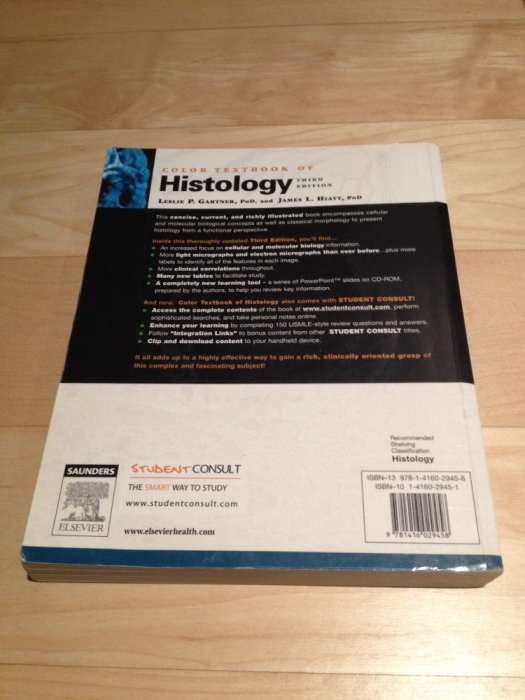 Livro Color Textbook of Histology - terceira edição - Gartner et al